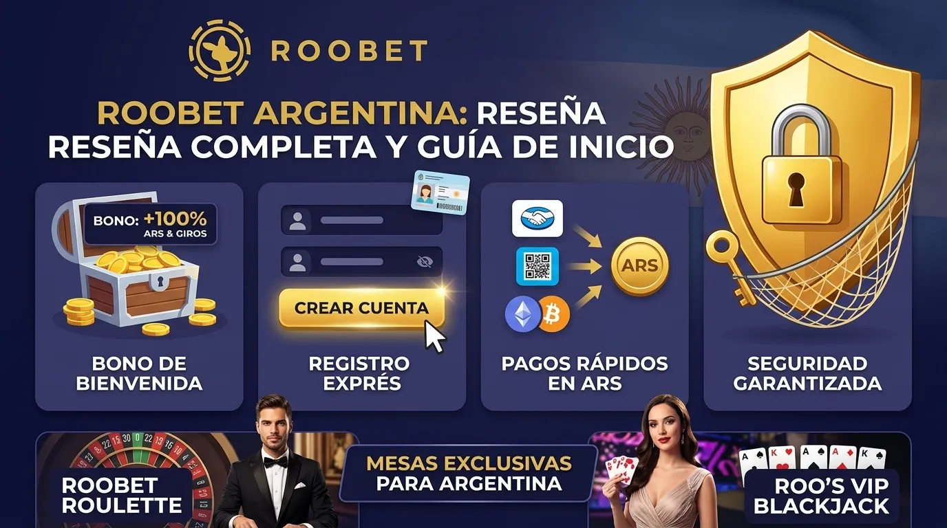 Roobet Argentina: reseña, bono, registro y pagos